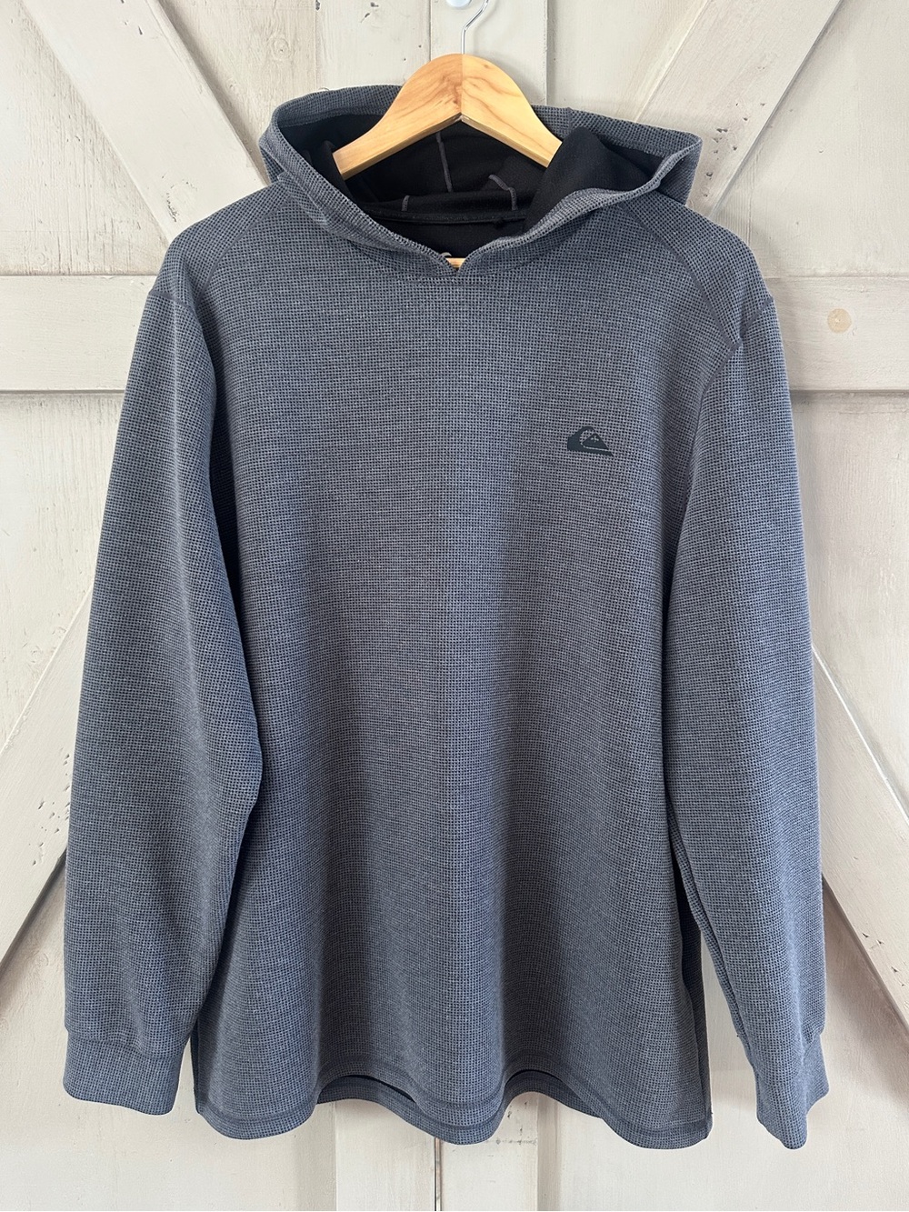Quiksilver DryFlight Waffle Knit Hoodie Gray XL
